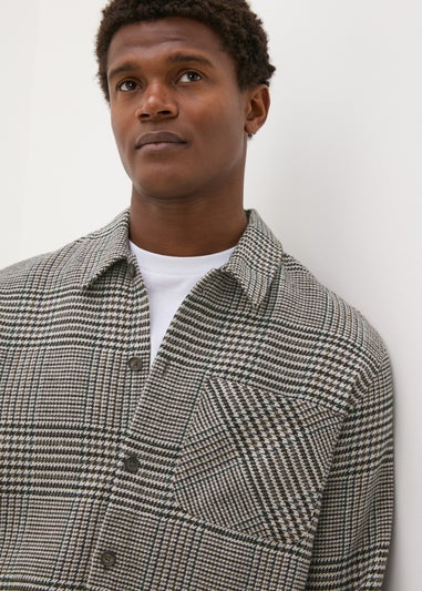 Grey Check Smart Shacket