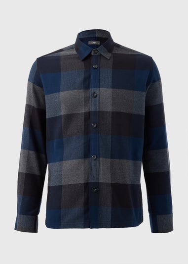 Navy Buffalo Check Shirt