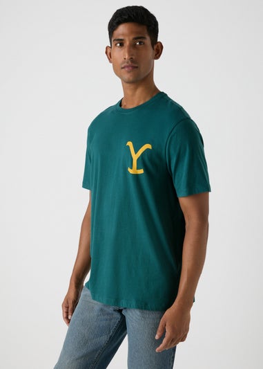 Green Yellowstone Slogan T-Shirt