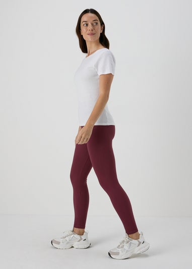 Burgundy Seamless Leggings