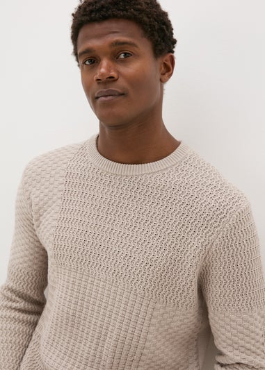 Stone Textured Cross Stitch Jumper