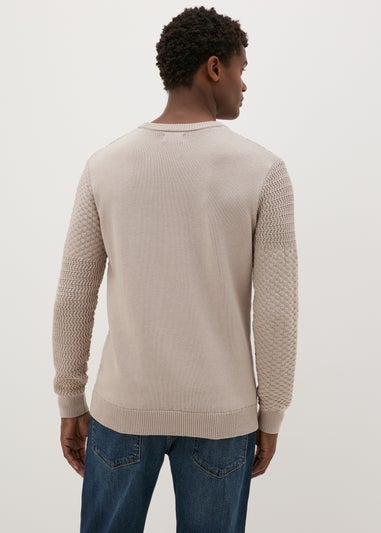 Stone Textured Cross Stitch Jumper