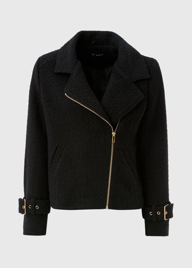 Et Vous Black Boucle Biker Jacket