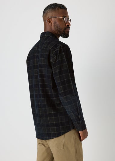 Lincoln Khaki Check Cord Shirt