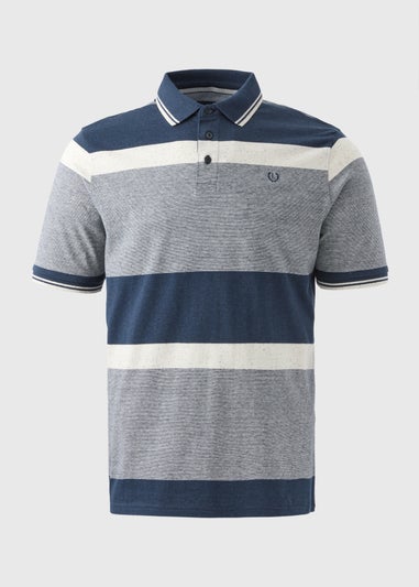 Lincoln Navy Stripe Polo Shirt