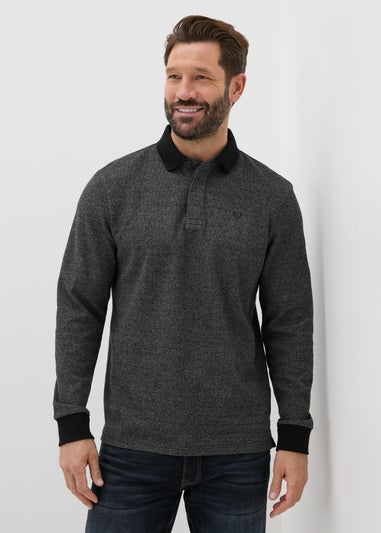 Lincoln Grey Long Sleeve Polo Shirt