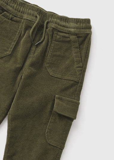 Khaki Cord Cargo Trousers (1-7yrs)