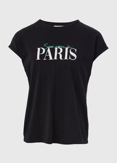 Black Paris Graphic T-Shirt