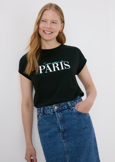 Black Paris Graphic T-Shirt