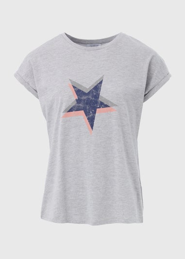 Grey Star Graphic T-Shirt