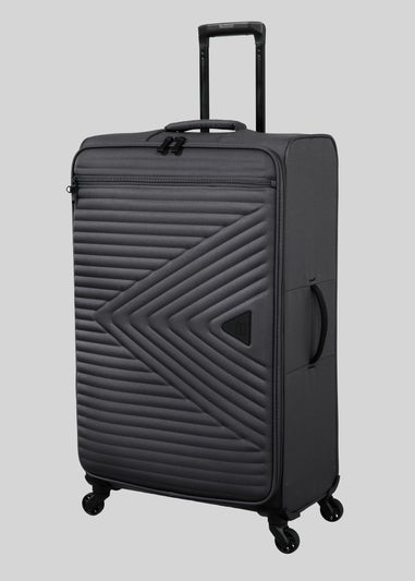 IT Luggage Grey New Soft Suitcase