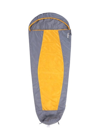 Mountain Warehouse Yellow Traveller 50 Summer Lightweight Mummy Sleeping Bag