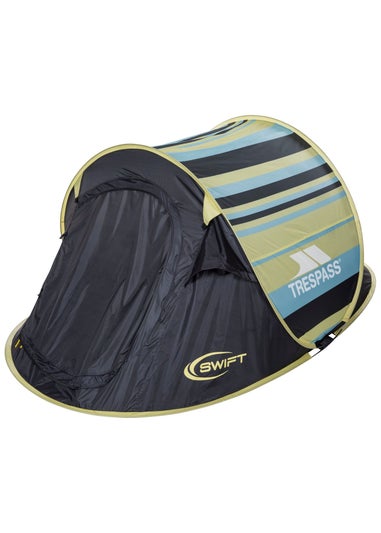 Trespass Soft Green Swift 2 Patterned Pop-Up Tent