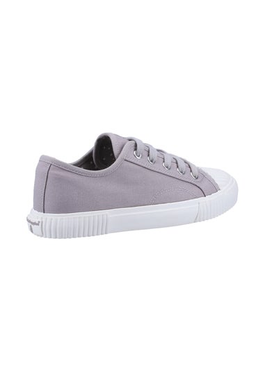 Hush Puppies Grey Brooke Canvas Trainer
