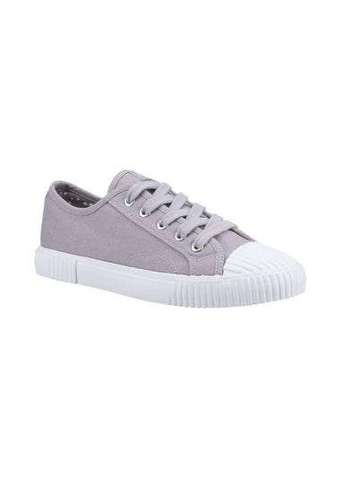 Hush Puppies Grey Brooke Canvas Trainer