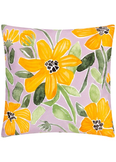 Wylder Nature Lilac Flower Filled Outdoor Cushions (43cm x 43cm x 8cm)