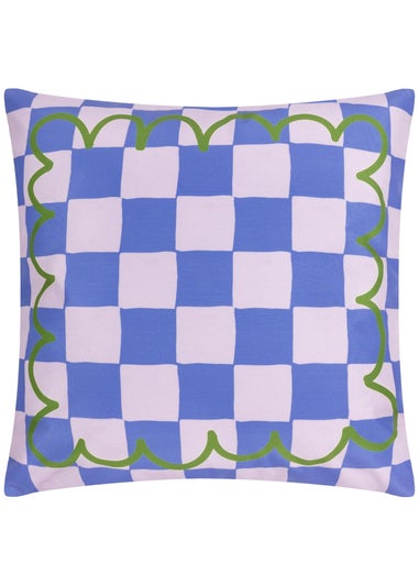 furn. Blue Lemons Filled Outdoor Cushions (43cm x 43cm x 8cm)