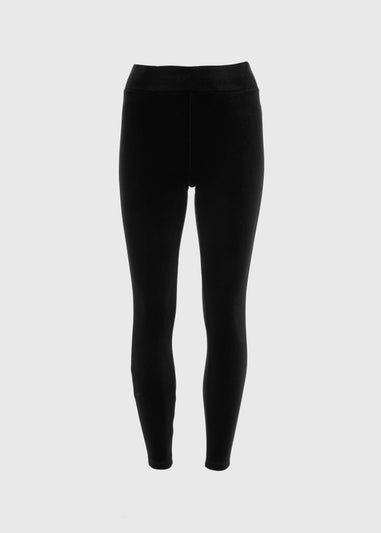 Black Velvet Leggings