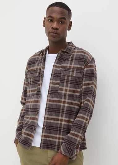 Grey Check Shacket