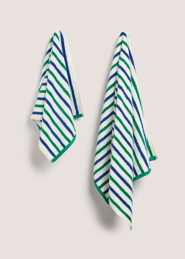 Green Stripe Towel