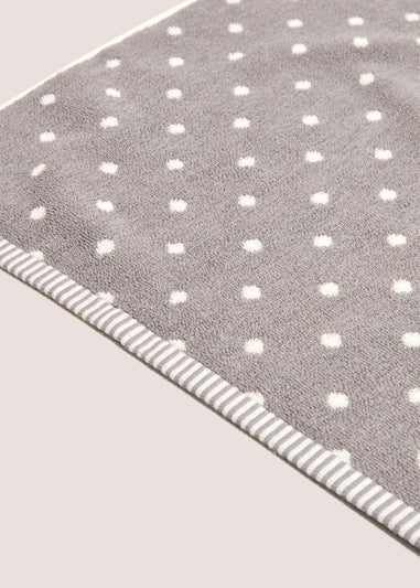 Grey Spotty Towel