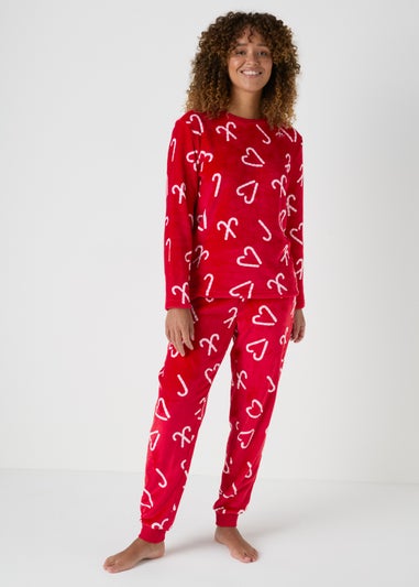 Joyful Red Candy Cane Pyjama Set