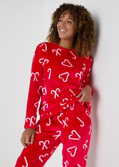 Joyful Red Candy Cane Pyjama Set