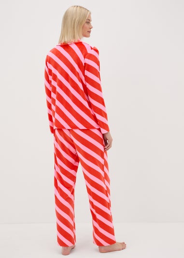 Red Candy Stripe Pyjama Set