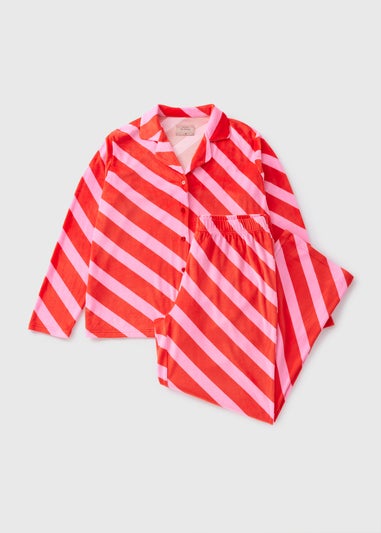 Red Candy Stripe Pyjama Set