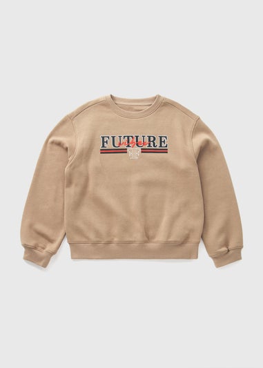 Boys Tan Future Sweatshirt (7-15yrs)