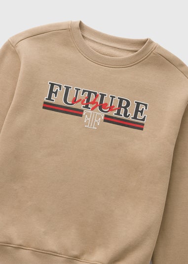 Boys Tan Future Sweatshirt (7-15yrs)