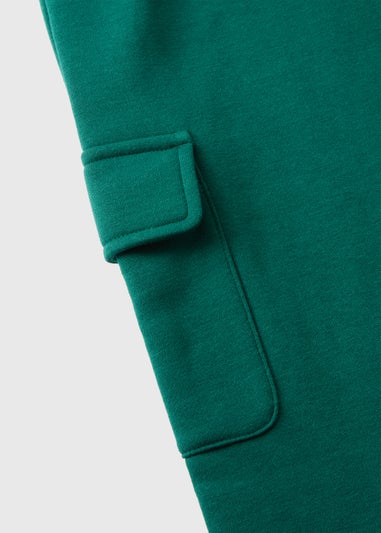 Boys Green Cargo Jogging Bottoms (7-15yrs)