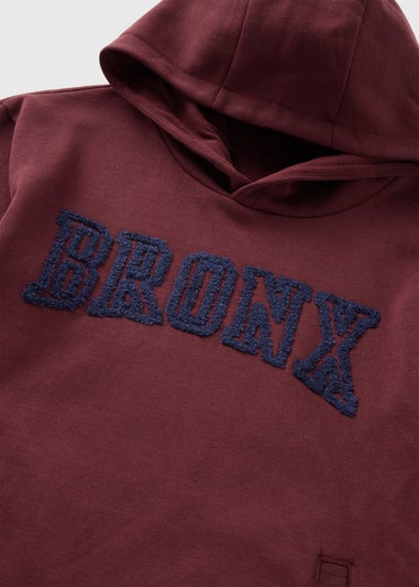 Boys Burgundy Bronx Varsity Hoodie (7-15yrs)