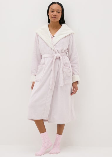 Pink Fleece Dressing Gown