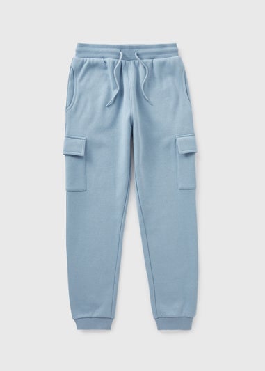 Boys Blue Cargo Jogging Bottoms (7-15yrs)