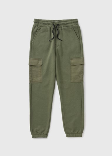 Boys Khaki Co Ord Jogging Bottoms (7-15yrs)