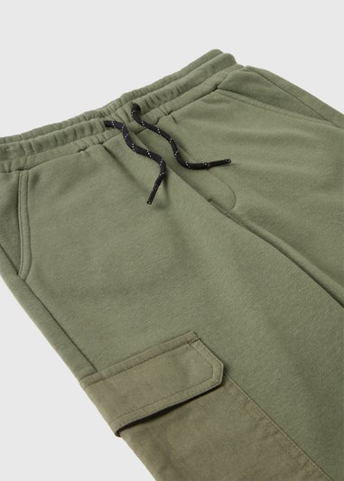 Boys Khaki Co Ord Jogging Bottoms (7-15yrs)