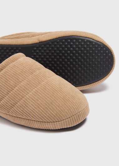 Stone Cord Memory Foam Mule Slippers