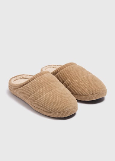 Stone Cord Memory Foam Mule Slippers