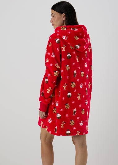 Red Christmas Gingerbread Snuggle Hoodie