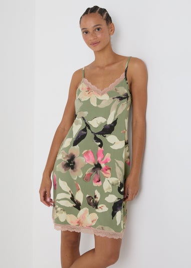 Green Floral Soft Touch Nightie