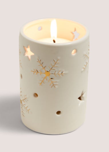 Wondrous Snowflake Candle Holder