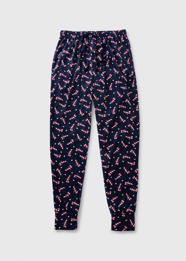 Navy Fleece Pyjama Bottoms