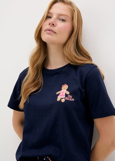 Navy Pyjama Top