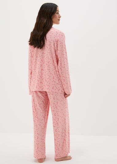 Pink Candy Cane Pyjama Set