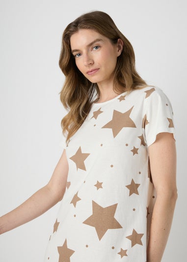 Oatmeal Star Nightie