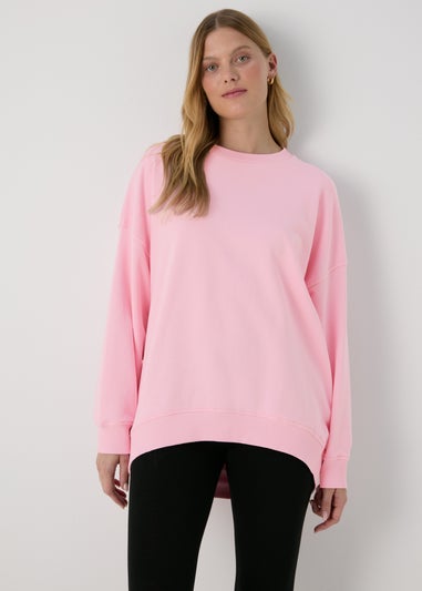 Pink Oversized Sweatshirt