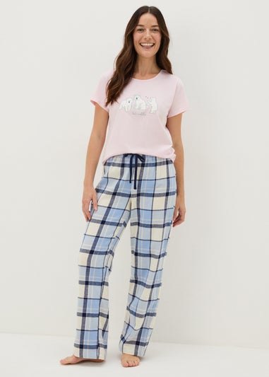 Pink Polar Bear Pyjama Set