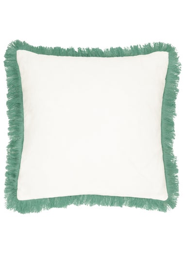 furn. Green Kadie PET Woven Outdoor Filled Cushion (45 x 45 x 8cm)