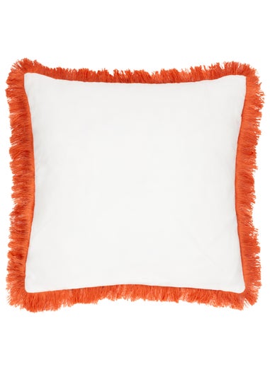 furn. Orange Kadie PET Woven Outdoor Filled Cushion (45 x 45 x 8cm)